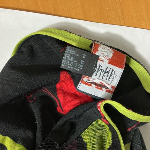 Anac Short Sleeve Mesh Floral Butterfly Black Pink Red T-Shirt L - Picture 7 of 7